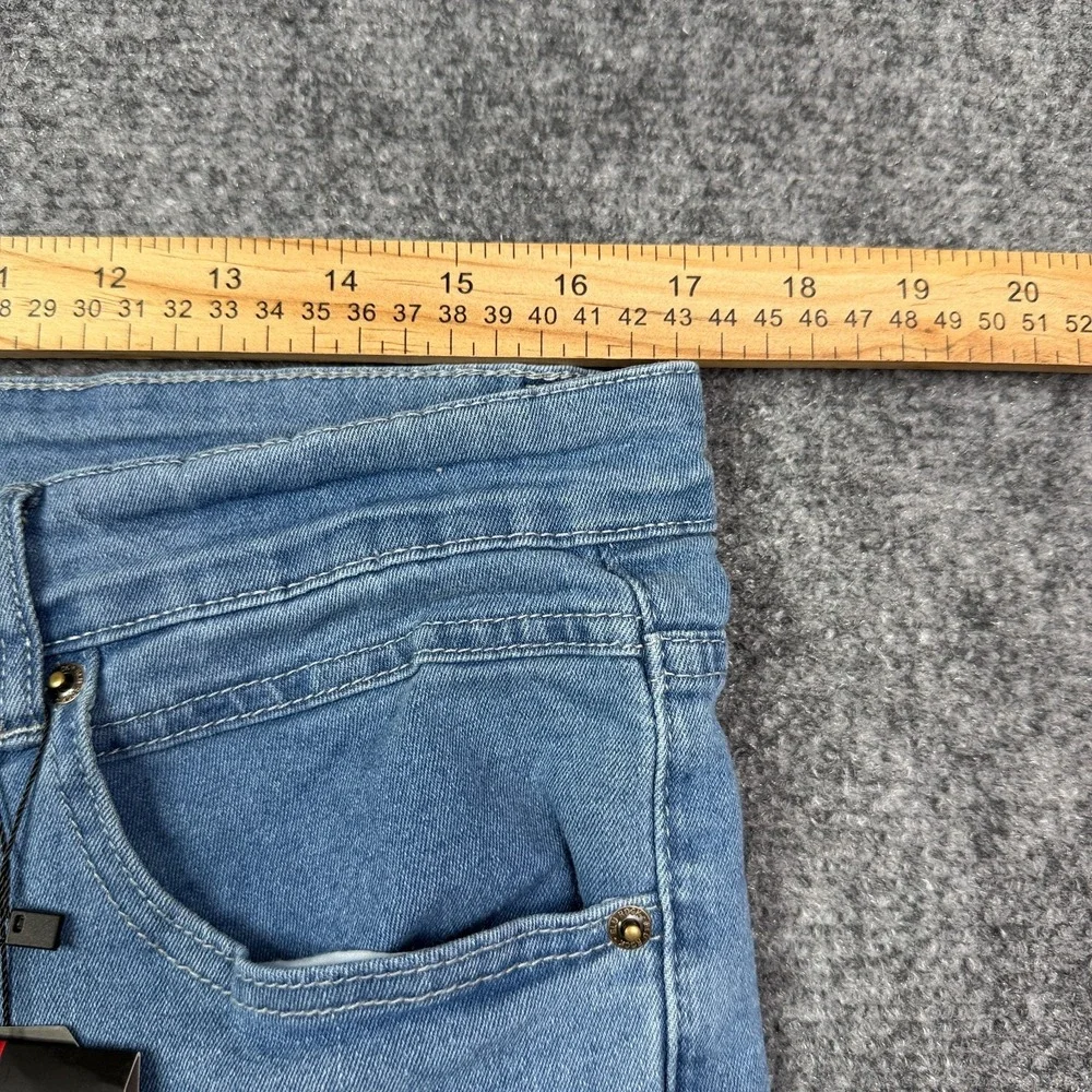 Blu Rock Jeans Mens 34x31 Slim Fit Light Blue 4 Way Stretch Flex Denim NWT